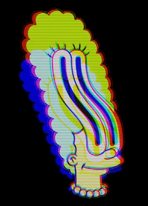 Grunge Aesthetic Marge Simpson GIF