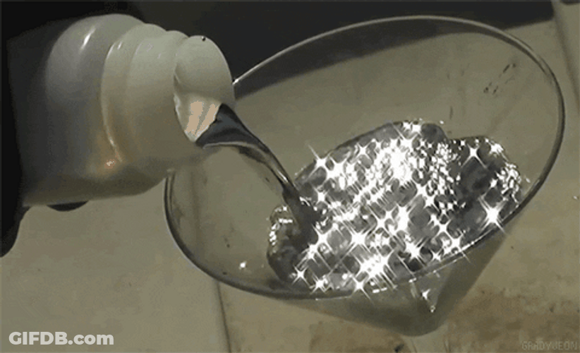 Grunge Aesthetic Pouring Sparkling Water GIF