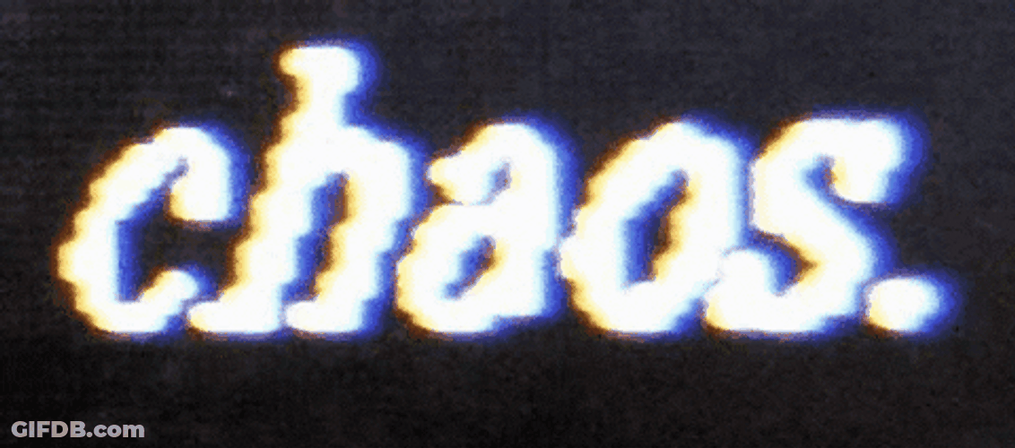 Grunge Chaos Animated Text GIF