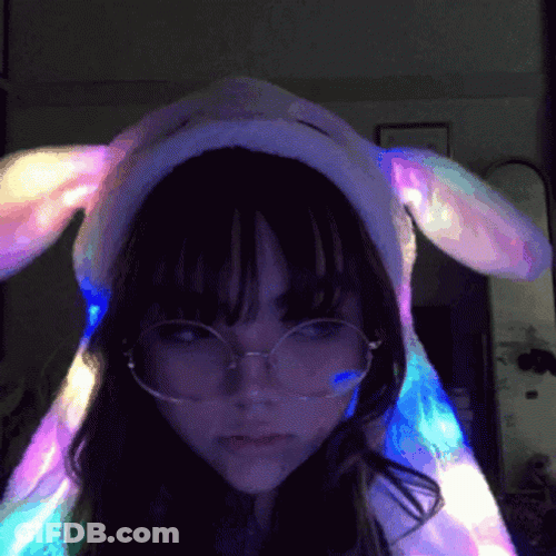 Grunge Fashion Bunny Girl GIF
