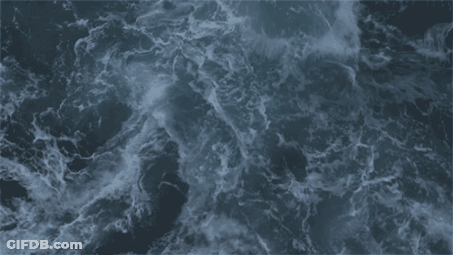 Grunge Ocean Waves GIF