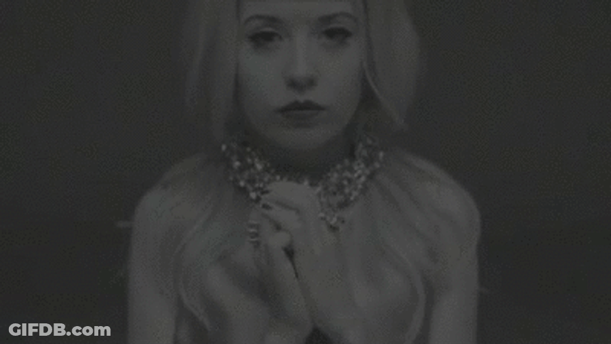 Grunge Style Woman Black White GIF
