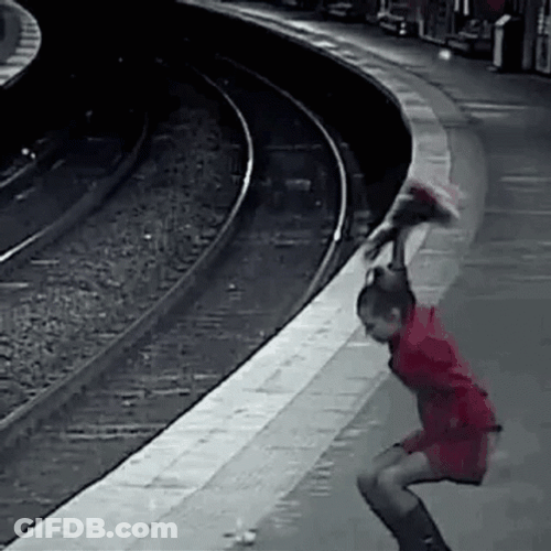 Grunge Train 90S Aesthetic Rage Girl GIF