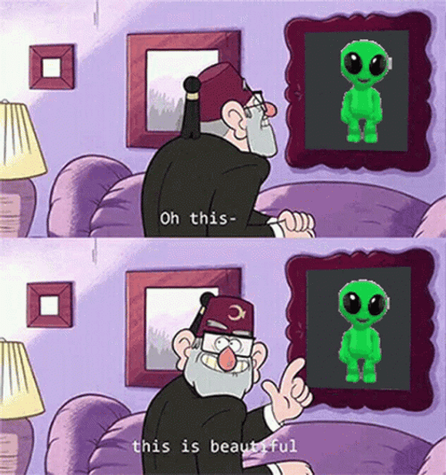 Grunkle Stan Beautiful Alien Dance GIF