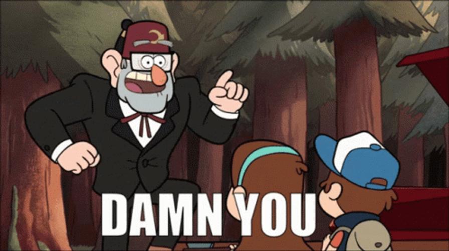 Grunkle Stan Damn Fist GIF