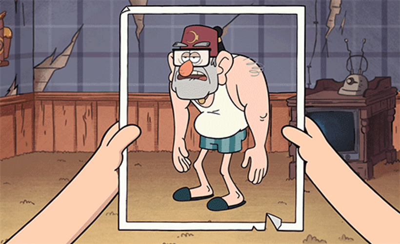 Grunkle Stan Expectations Vs Reality GIF