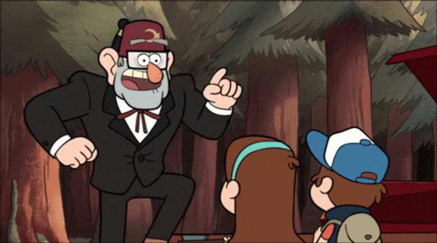 Grunkle Stan Gravity Falls Shake Fist GIF