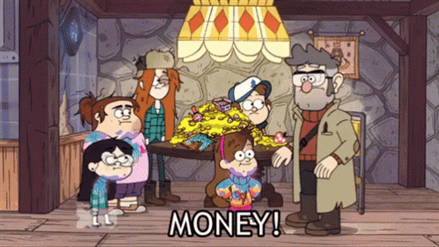Grunkle Stan Money Gravity Falls GIF
