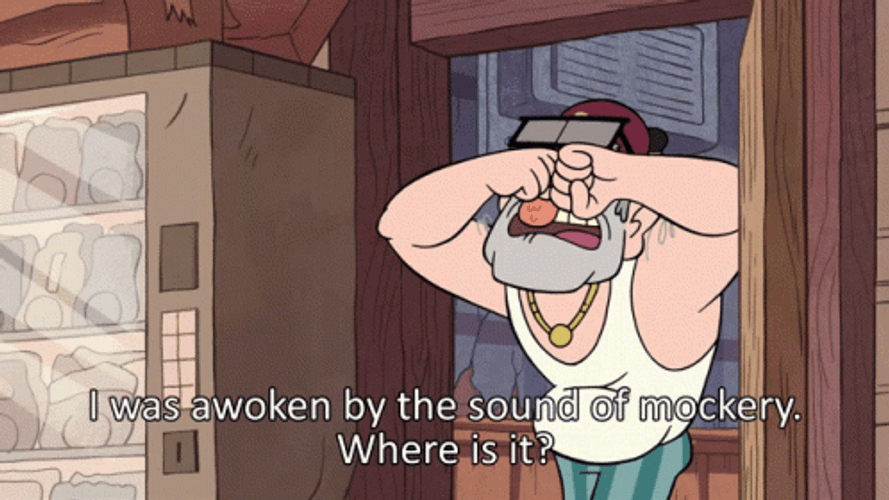 Grunkle Stan Sound Of Mockery GIF