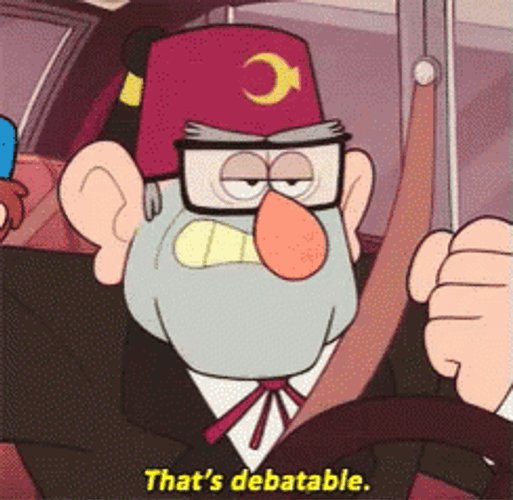 Grunkle Stan That's Debatable GIF