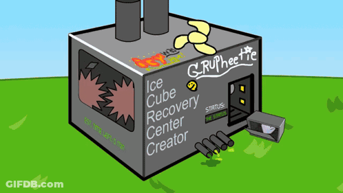 Grupheette Ice Cube Recovery Center Creator GIF