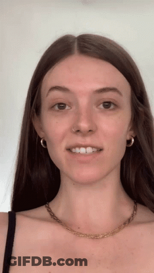 Gryffindor Face Paint Transformation GIF