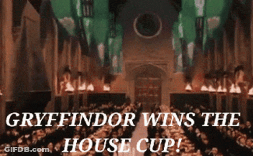 Gryffindor Wins The House Cup Poster GIF