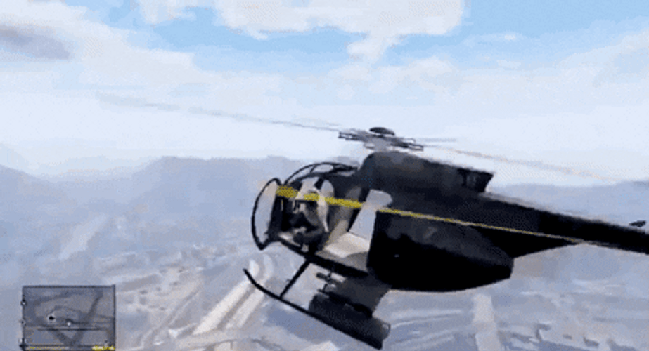 GTA Guy Falling From Helicopter GIF