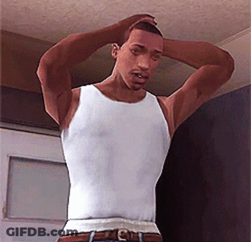GTA Guy Hands On Head GIF