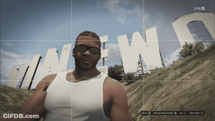 GTA Guy Looking At Camera GIF