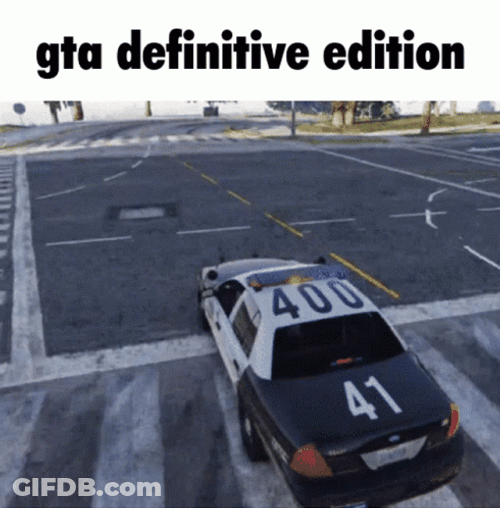 GTA Police Car Rolling GIF