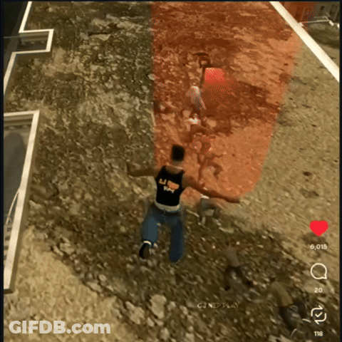 GTA San Andreas Se Cayó Karl GIF