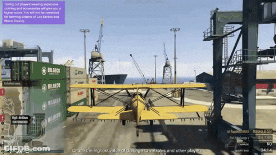 Gta Wasted Airplane Crashing GIF