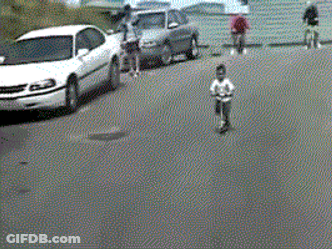 Gta Wasted Falling Down From Scooter GIF