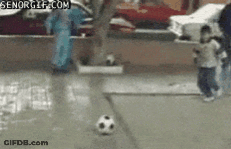 Gta Wasted Kicking The Ball And Falling GIF