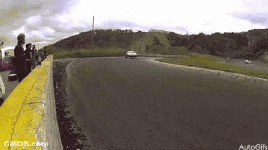 Gtr R34 Almost Crash GIF