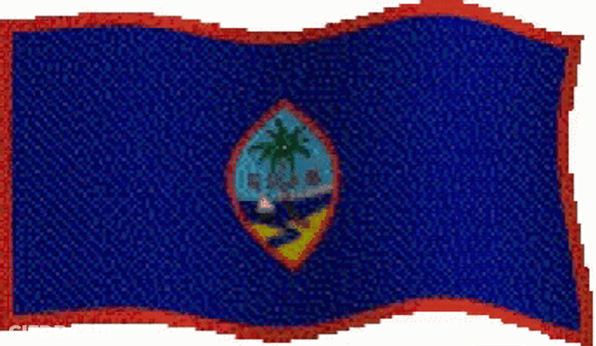 Guam Animated National Flag GIF