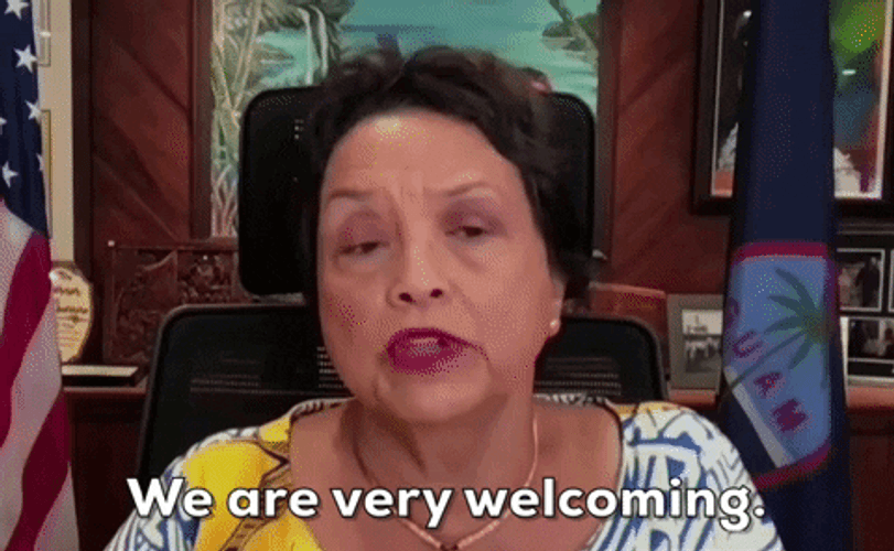 Guam Governor Lou Welcoming GIF