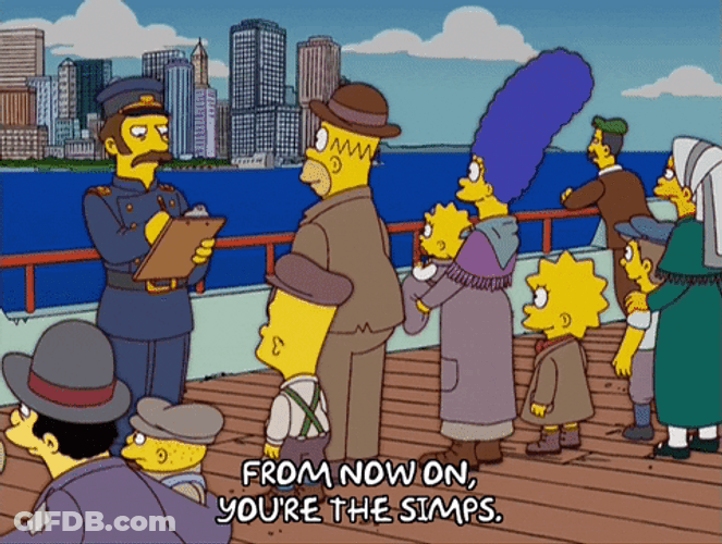 Guard At The Ship The Simpsons Checklist GIF
