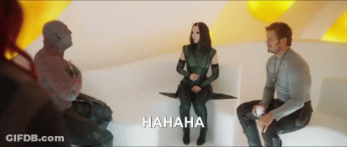 Guardians Of The Galaxy Laughing Saying Hahaha GIF