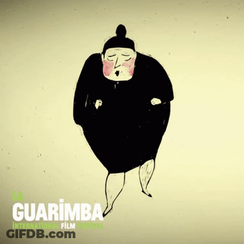 Guarimba International Film Festival Cartoon Woman Poster GIF