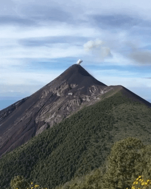 Guatemala Volcán De Fuego Ash GIF