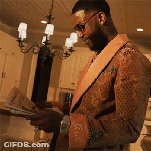 Gucci Mane Reading GIF