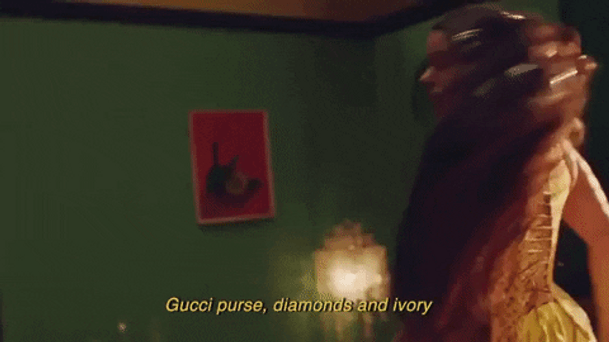 Gucci Purse Diamonds And Ivory GIF