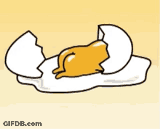 Gudetama Hiding In His Egg Shell GIF