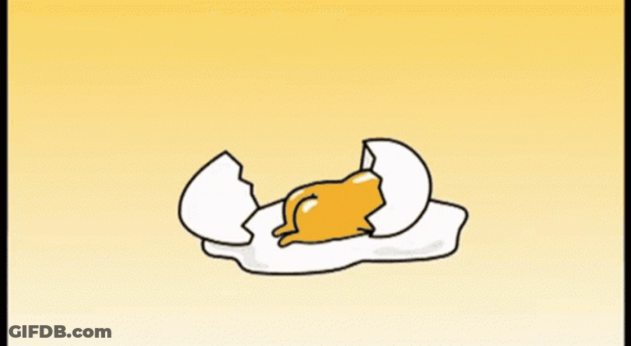 Gudetama Lazy Egg Butt Crack GIF