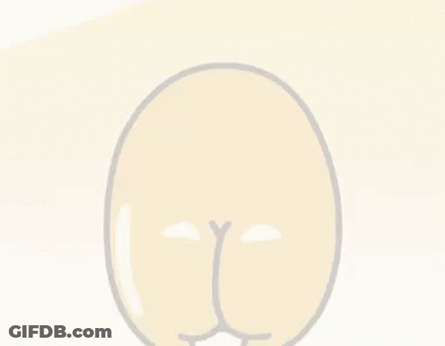 Gudetama Lazy Egg Butt Face Cute Wiggle GIF