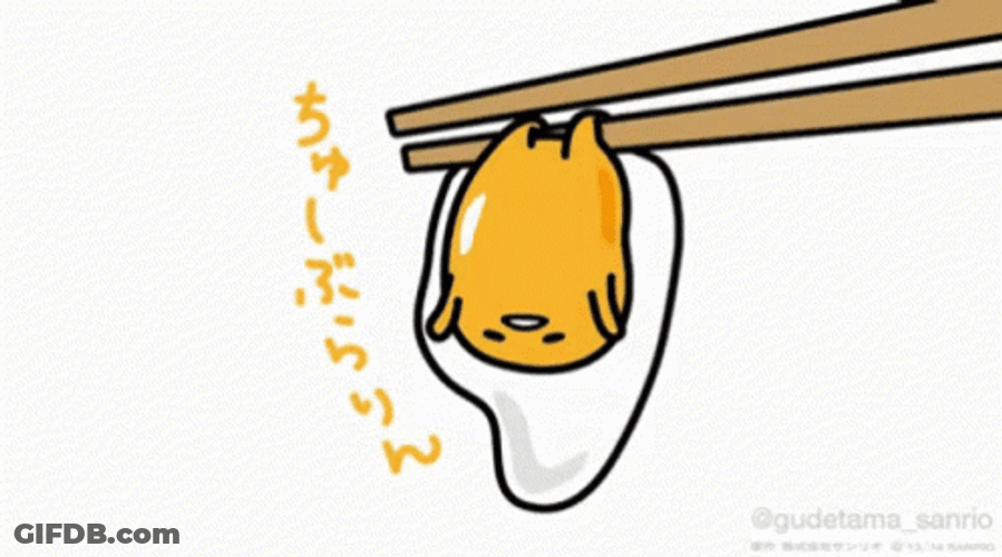 Gudetama Lazy Egg Chopsticks GIF