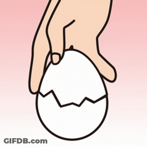 Gudetama Lazy Egg Crack Hi I Can't GIF