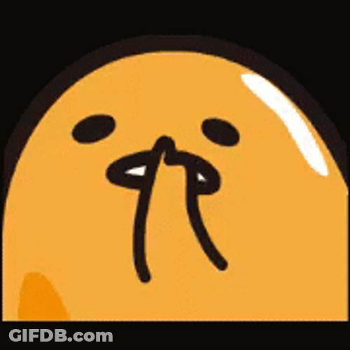 Gudetama Lazy Egg Nose Picking GIF