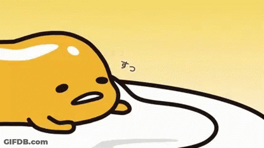Gudetama Lazy Egg Tired Sigh GIF