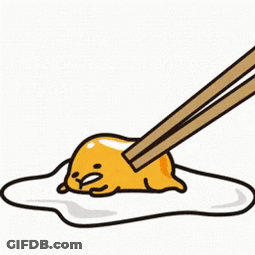 Gudetama Lazy Egg Wake Up Leave Me Alone GIF