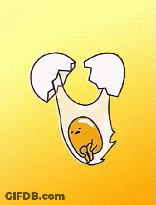 Gudetama Lazy Egg Yolk Swing GIF