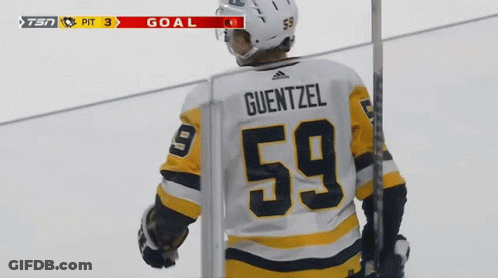 Guentzel Hockey Player Giving High Five GIF