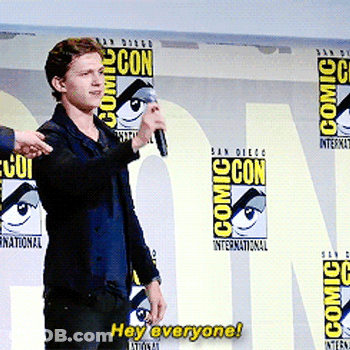 Guest Tom Holland Comic Con GIF