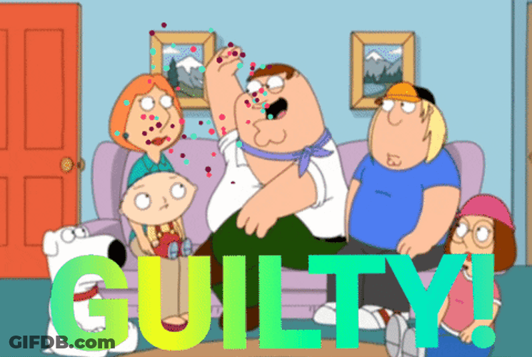 Guilty Family Guy Celebrating GIF