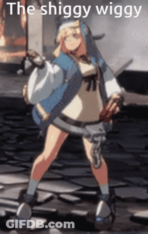 Guilty Gear Bridget Shiggy Wiggy Dance GIF