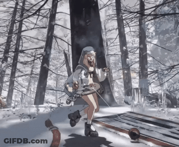 Guilty Gear Bridget Walking Yoyo GIF