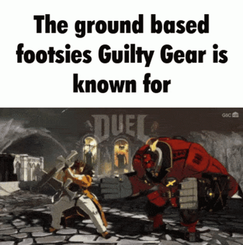 Guilty Gear Ground Footsies Attack GIF
