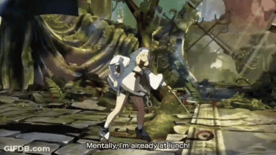 Guilty Gear I'm Already At Lunch GIF